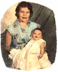 Baby June with mother Kathy.